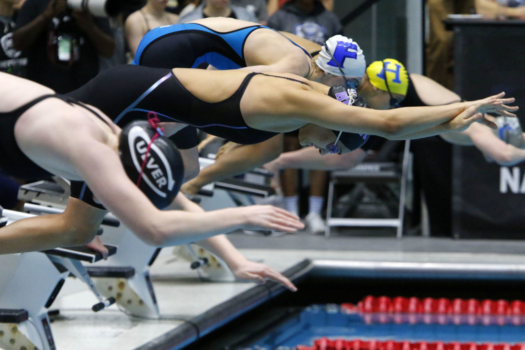 Girls state swimming finals in Indianapolis